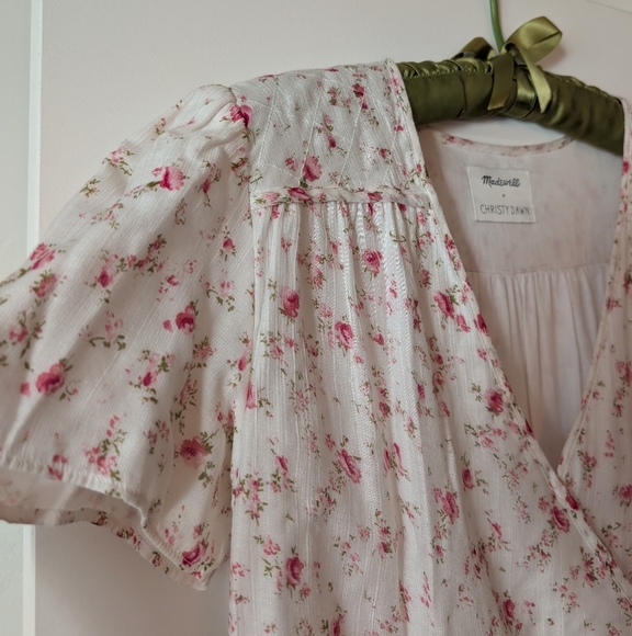 Christy Dawn X Madewell The Dawn Dress Rosebud Print Size Medium - Picture 4 of 7